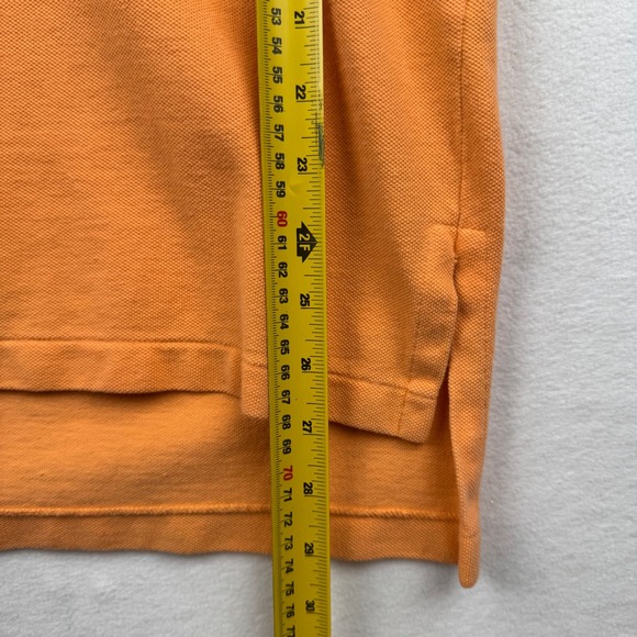 Polo by Ralph‎ Lauren Men's Small Orange Polo Shirt Green Pony Casual - Picture 3 of 7